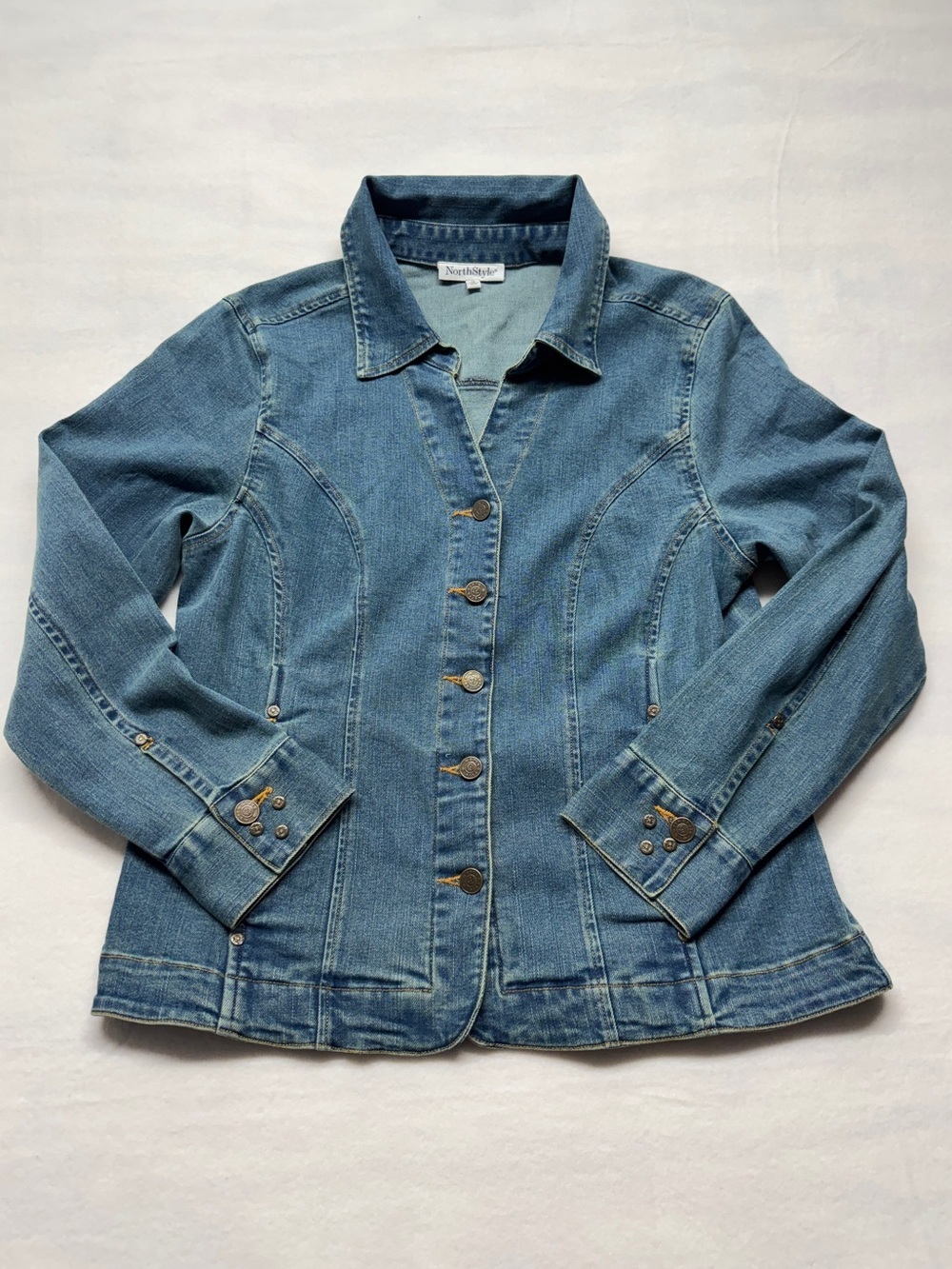 NorthStyle Blue Denim Fitted Women's Jacket